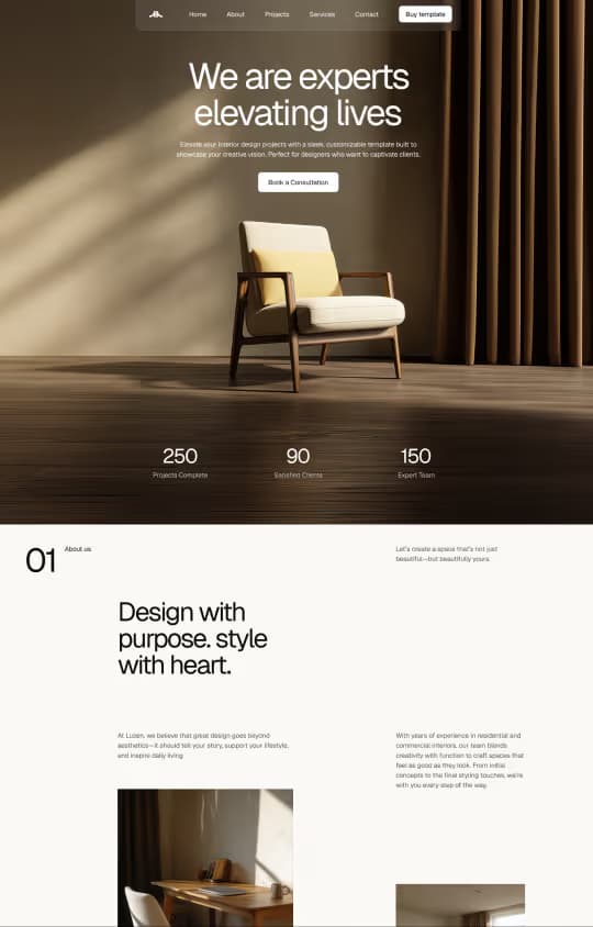Template website Luzan