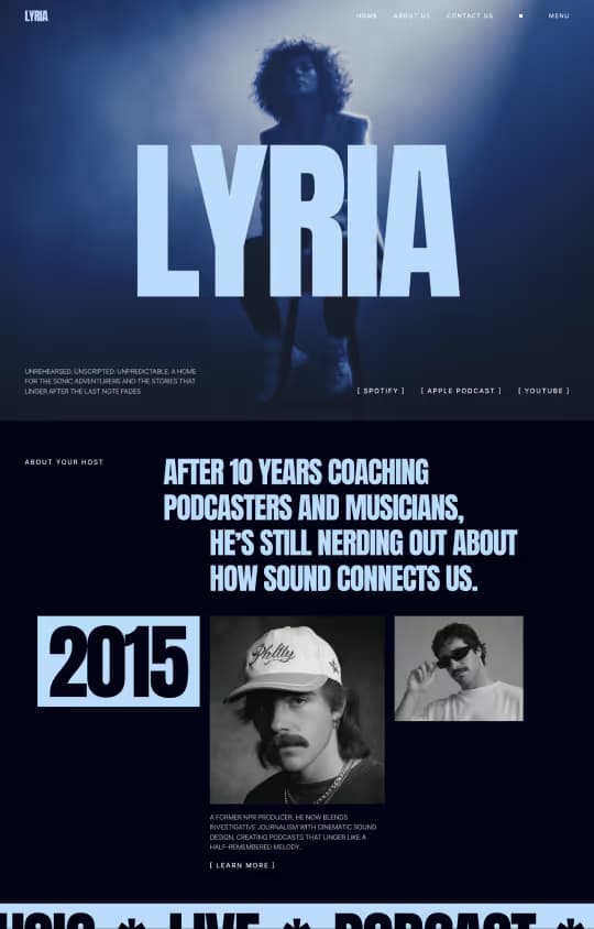 Template website Lyria