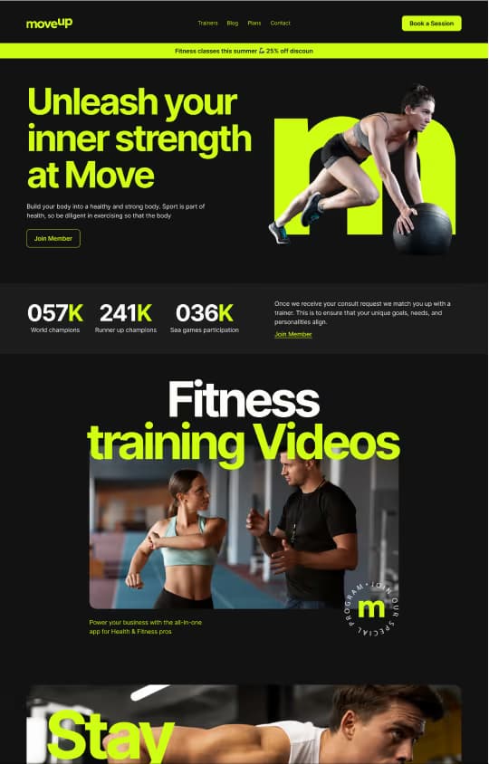 Template website Moveup